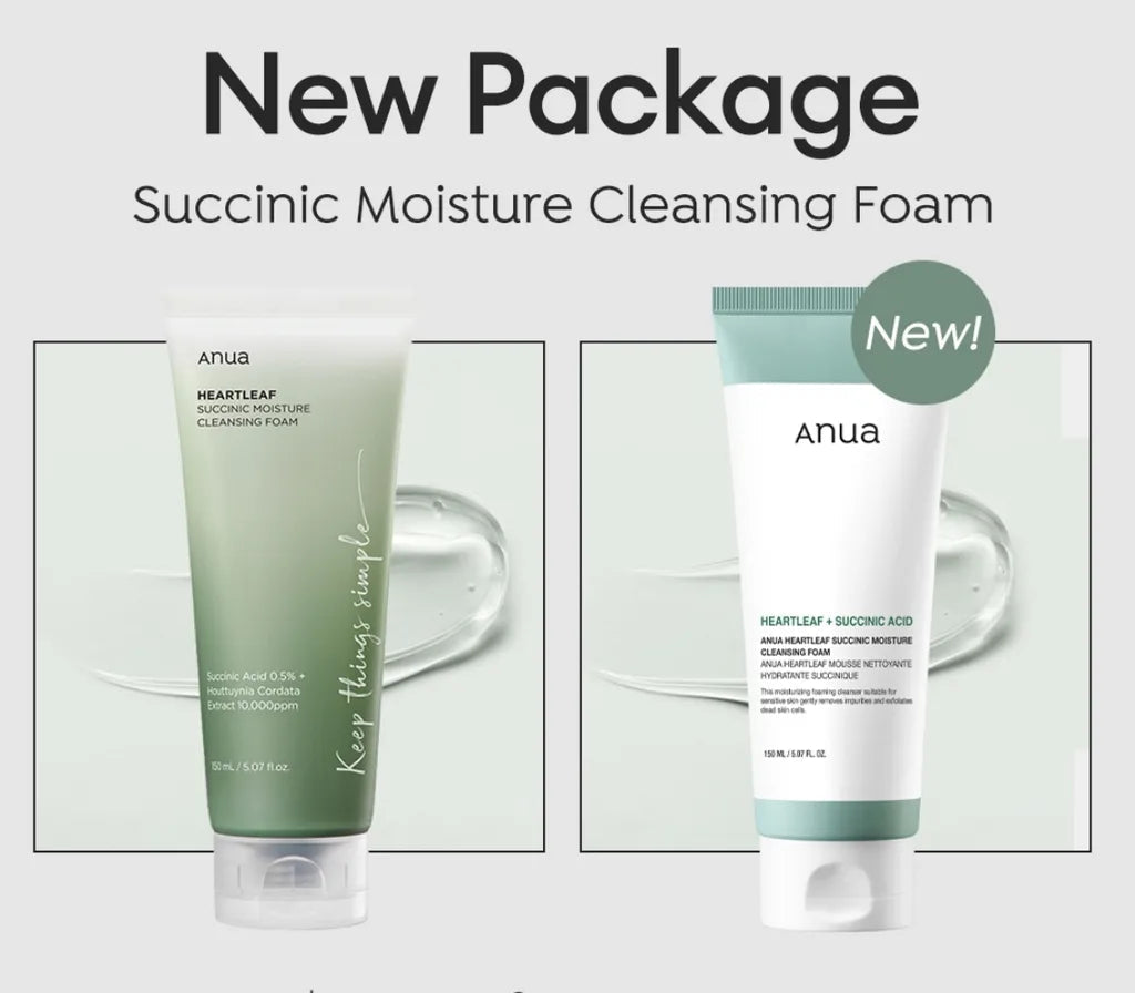 Anua - Heartleaf Succinic Moisture Cleansing Foam