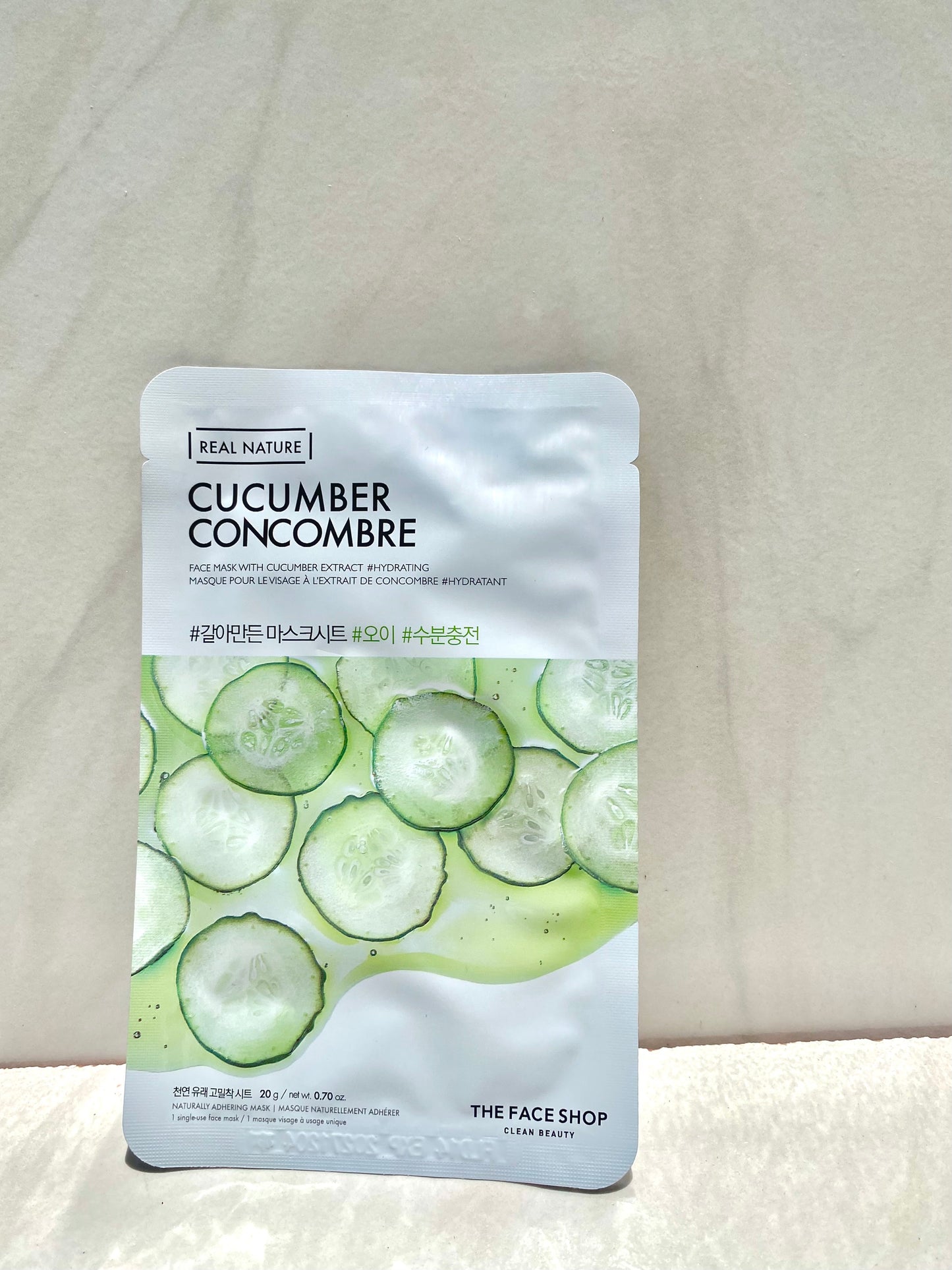 THE FACE SHOP REAL NATURE FACE MASK (CUCUMBER)