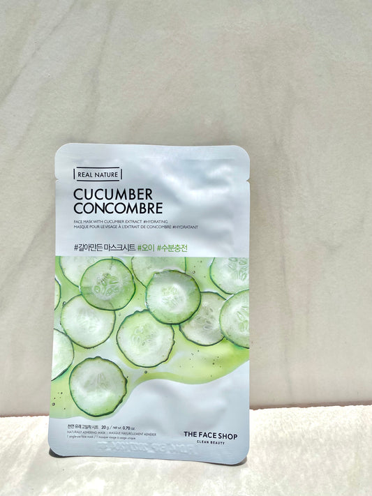 THE FACE SHOP REAL NATURE FACE MASK (CUCUMBER)