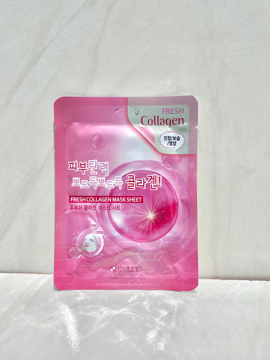 3W CLINIC FRESH COLLAGEN SHEET MASK